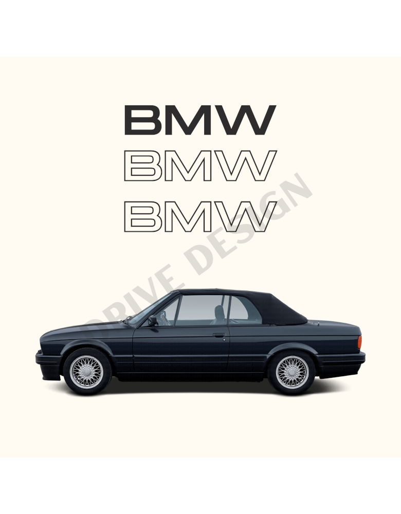 Affiche Old Driver BMW