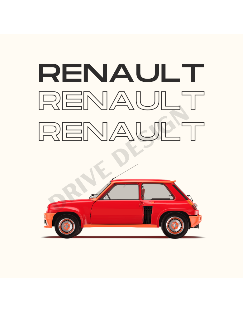 Affiche Old Driver Renault