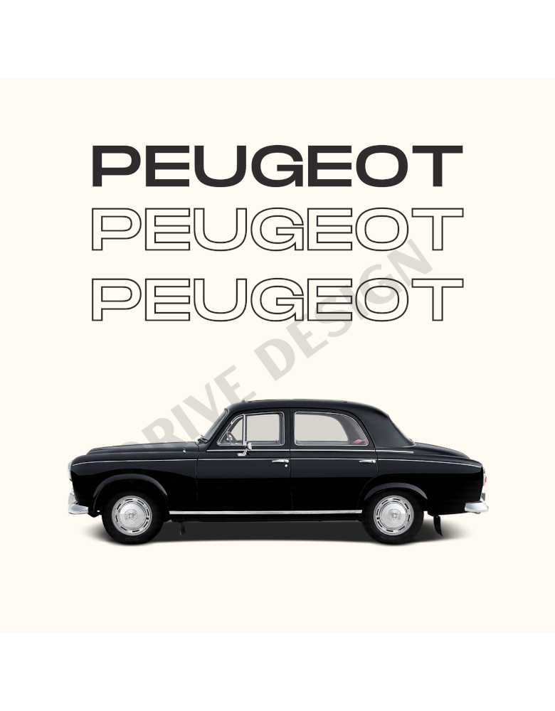 Affiche Old Driver Peugeot