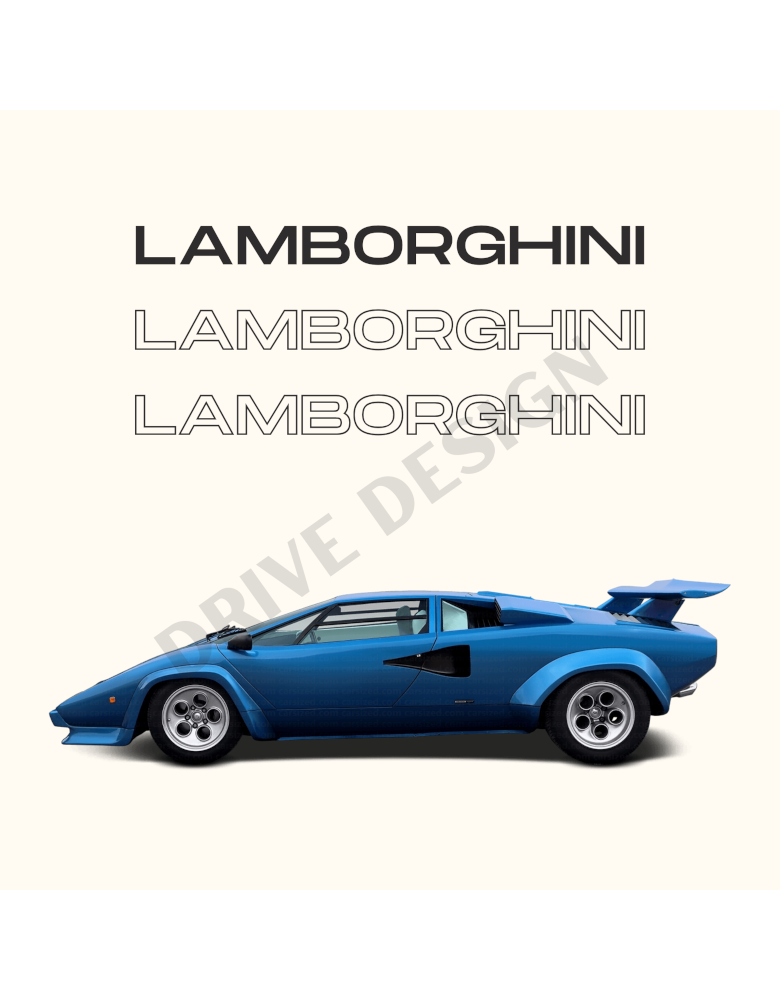 Affiche Old Driver Lamborghini