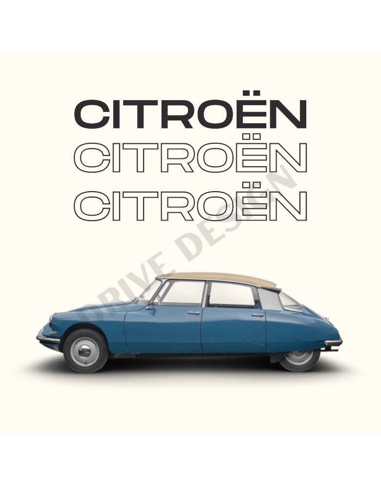 Affiche Old Driver Citroen