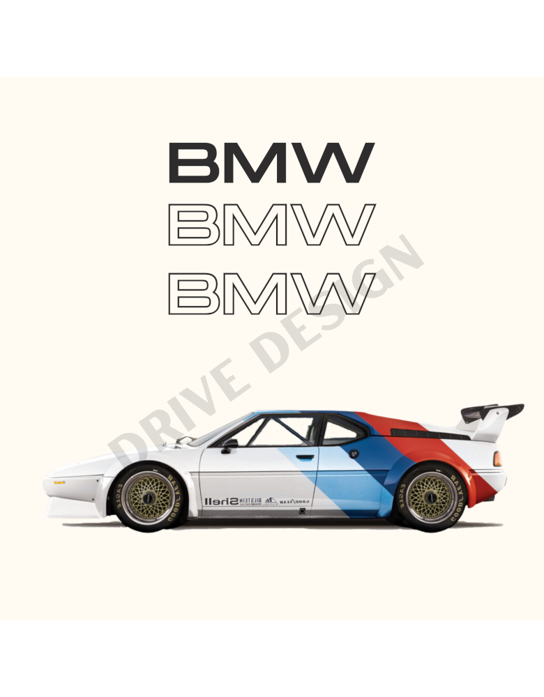 Affiche Old Driver BMW