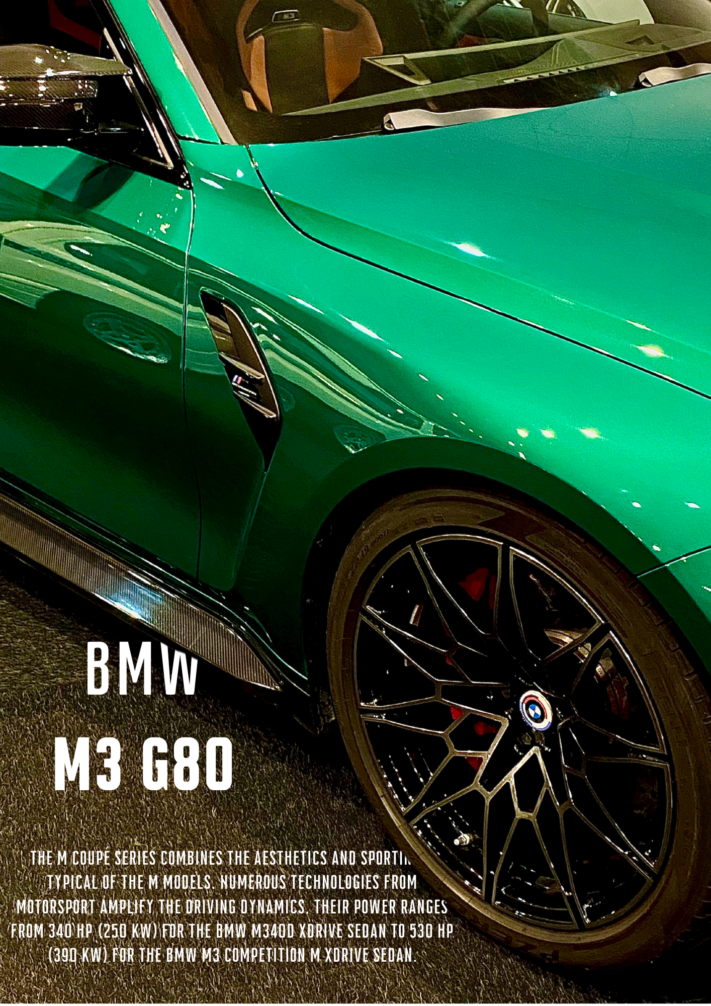 Affiche Drive Coffee BMW M3 G80