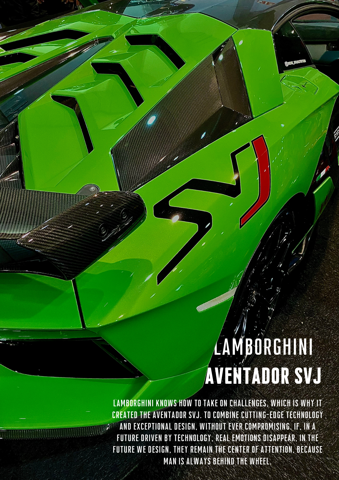 Affiche Drive Coffee Lamborghini Avetador SVJ