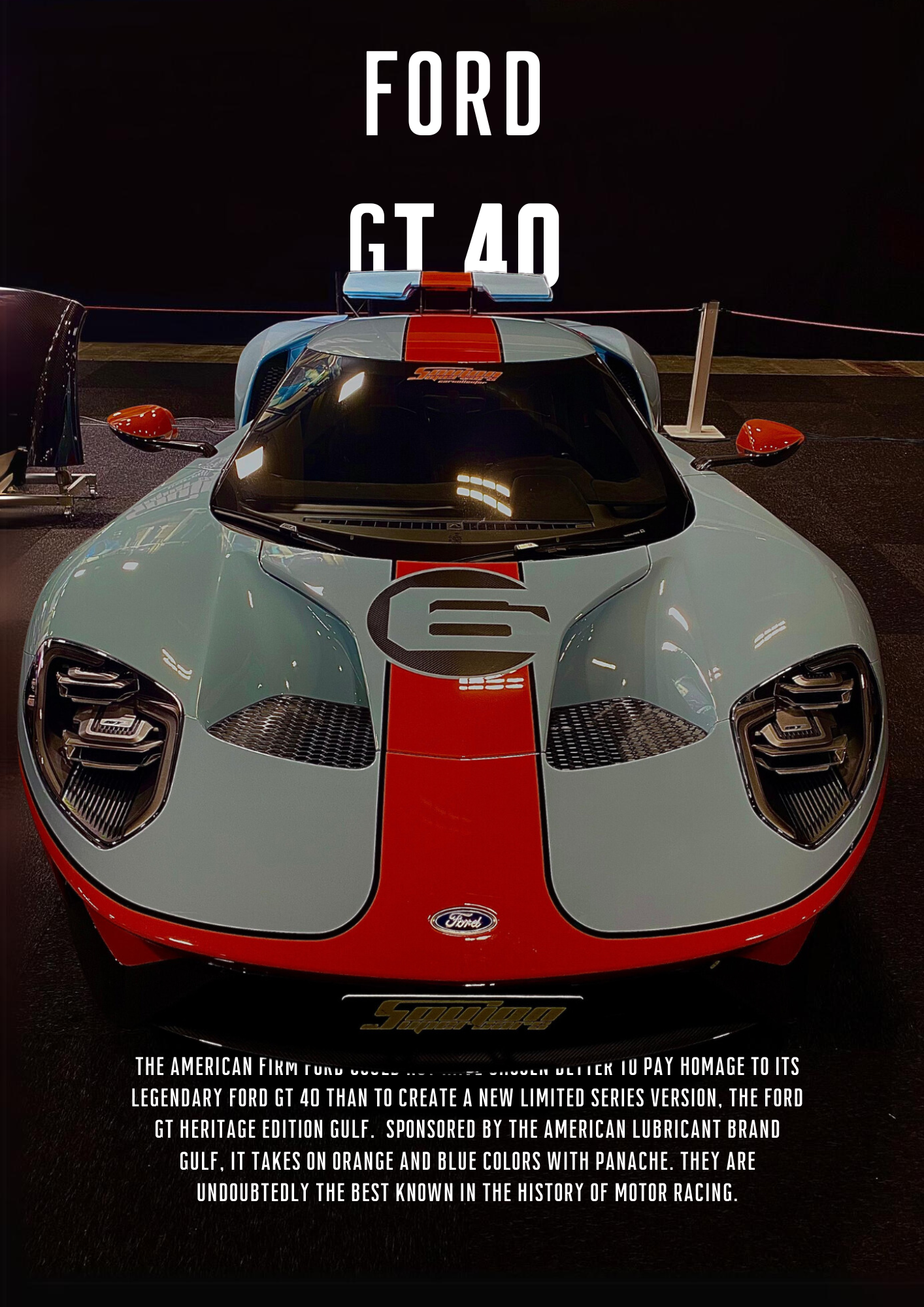 Affiche Drive Coffee Ford GT40